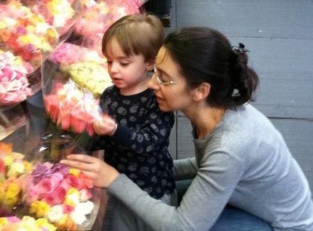 Me and A flower stand