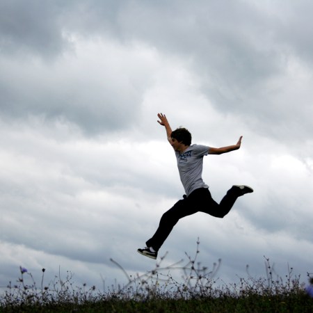 Man leaping by Gözde Otman